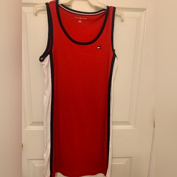 Tommy Hilfiger Red Sleeveless Dress NWT - Picture 1 of 2